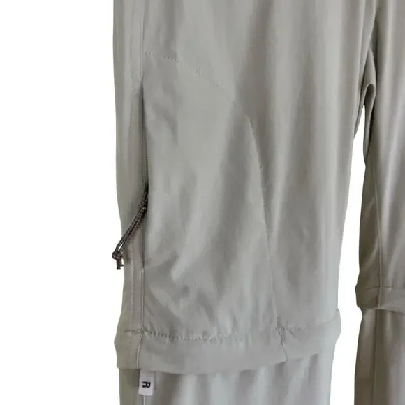 Columbia Womens Saturday Trail II Convertible Hiking Pants Cream/Tan Lightweight - Picture 4 of 16